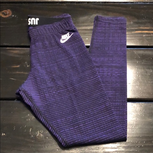 Nike Pants - Nike Black and Purple workout pants